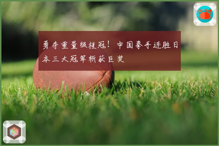 勇夺重量级桂冠！中国拳手连胜日本三大冠军斩获巨奖